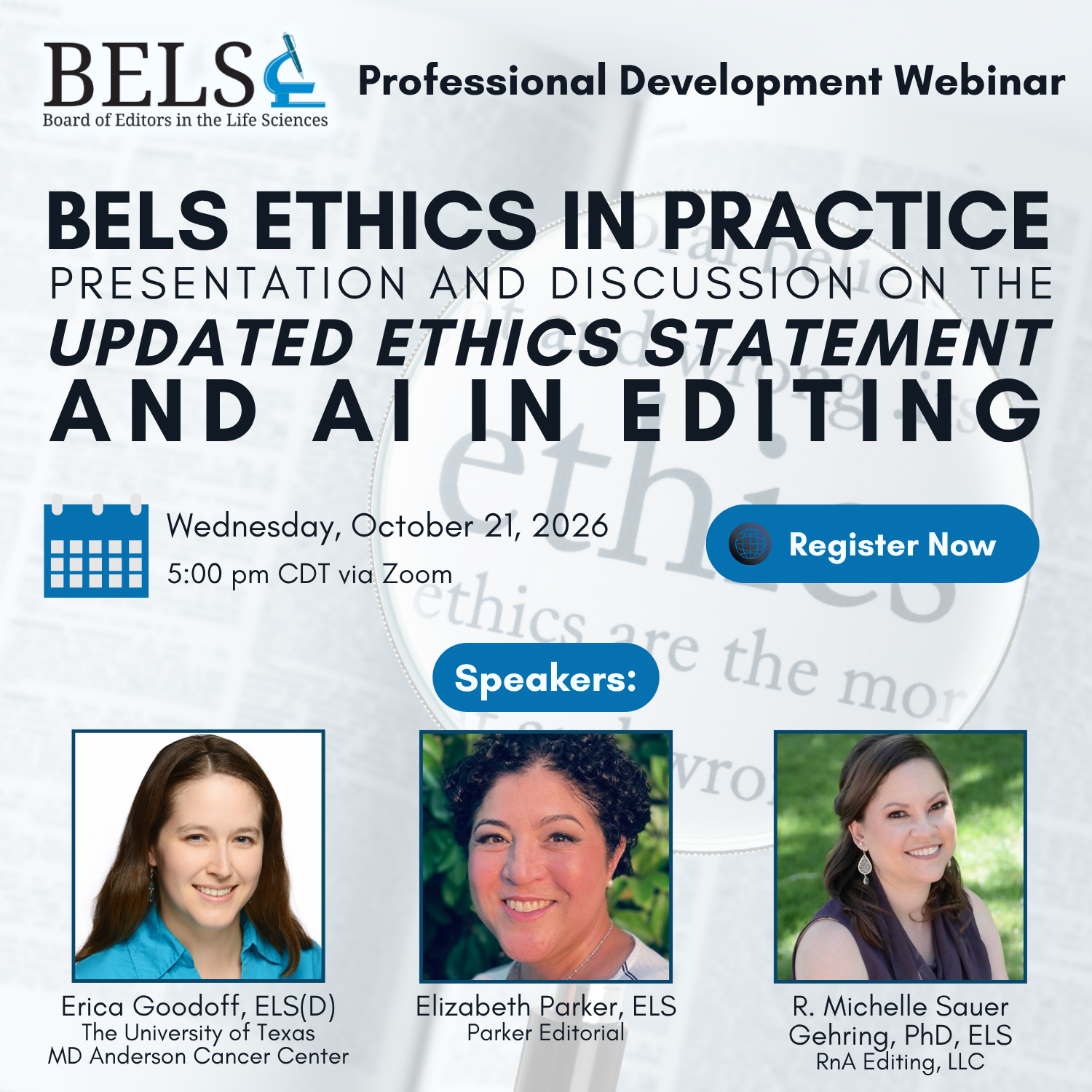 BELS October 2026 event